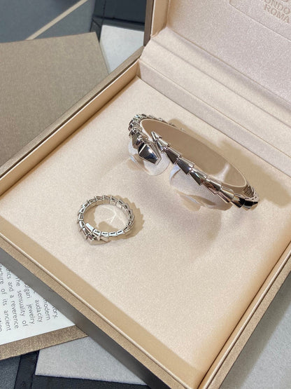 [⭐Haelin Jewelry]SERPENTI VIPER SILVER BRACELET