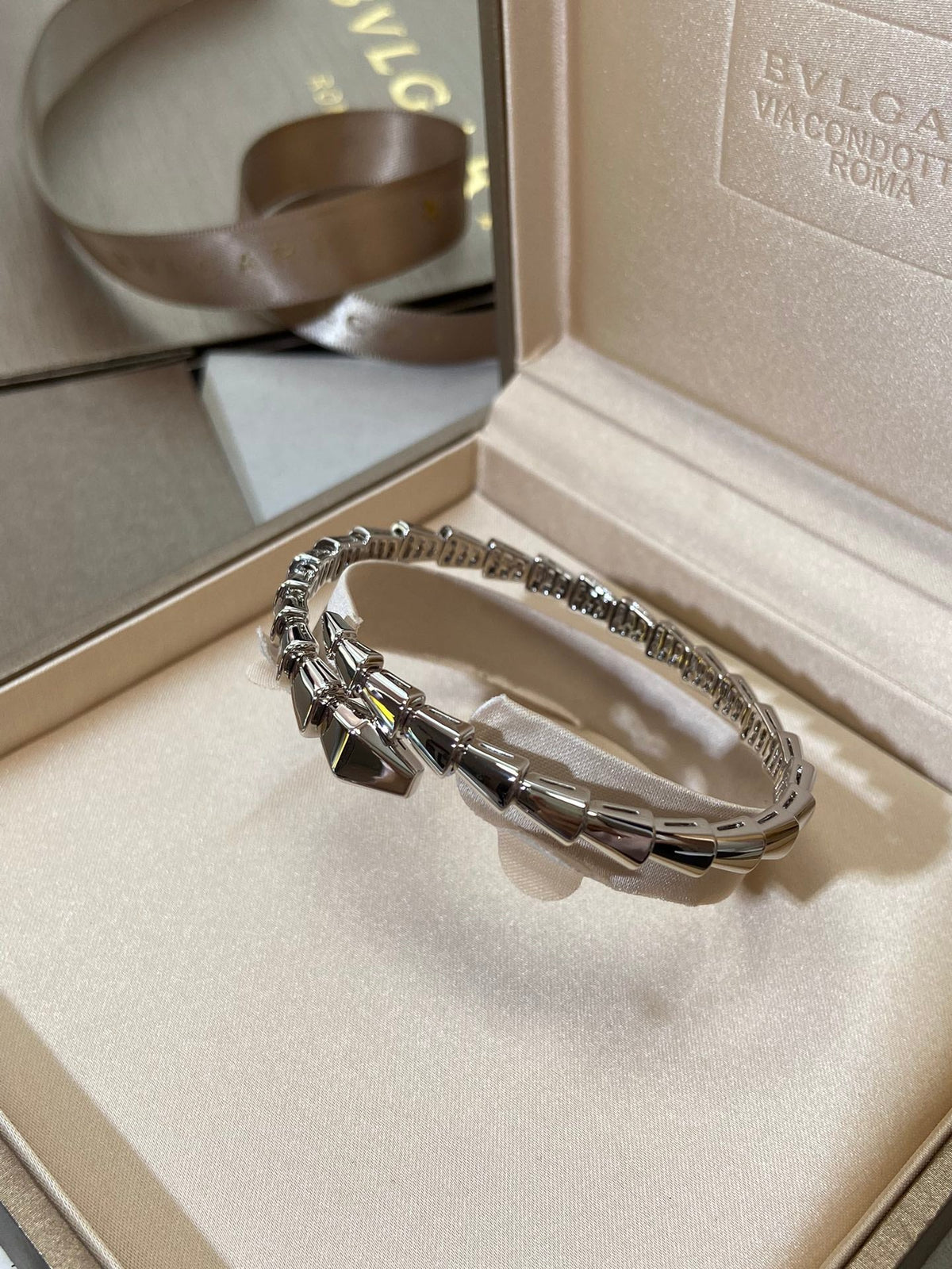 [⭐Haelin Jewelry]SERPENTI VIPER SILVER BRACELET