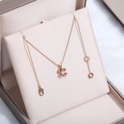 [⭐Haelin Jewelry]FIOREVER NECKLACE DIAMOND CENTER