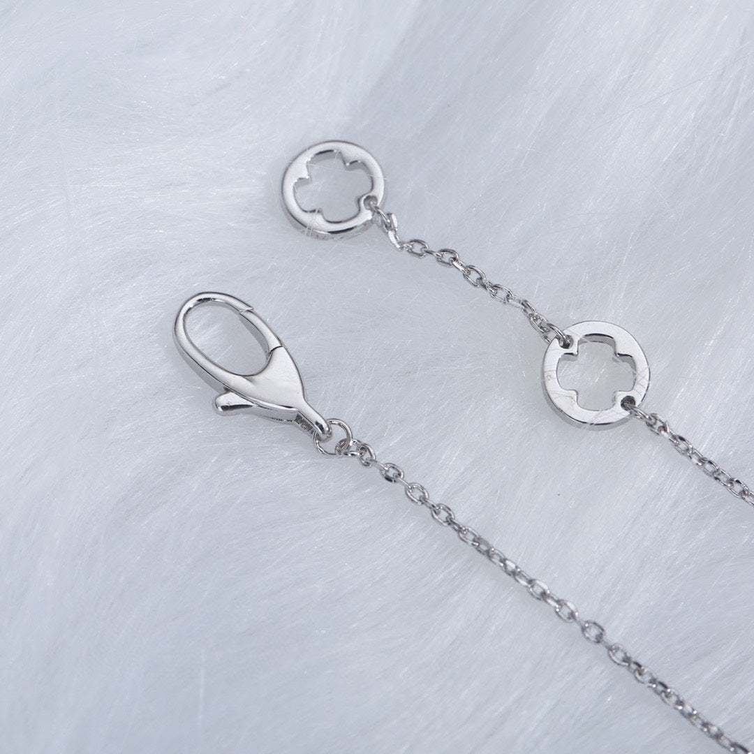 [⭐Haelin Jewelry]FIOREVER NECKLACE DIAMOND CENTER