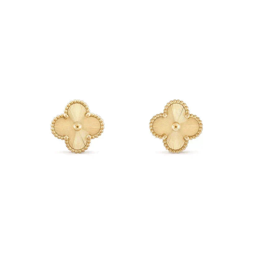 [⭐Haelin Jewelry]CLOVER MEDIUM 1 MOTIFS LASER EARRINGS