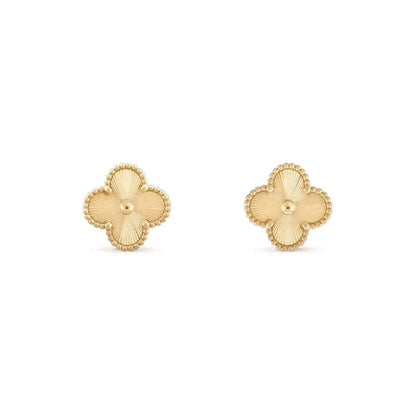 [⭐Haelin Jewelry]CLOVER MEDIUM 1 MOTIFS LASER EARRINGS