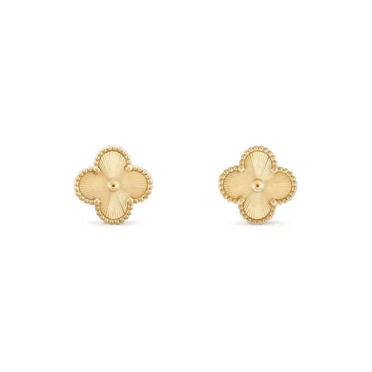 [⭐Haelin Jewelry]CLOVER MEDIUM 1 MOTIFS LASER EARRINGS