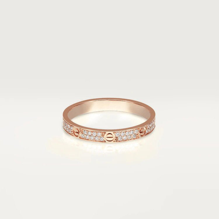 [⭐Haelin Jewelry]LOVE RING 2.65MM DIAMOND