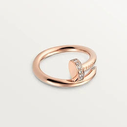 [⭐Haelin Jewelry]JUSTE RING 2.65MM PINK GOLD DIAMOND