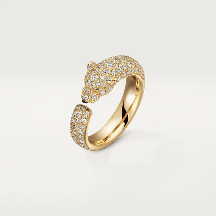 [⭐Haelin Jewelry]PANTHERE PINK GOLD DIAMOND RING