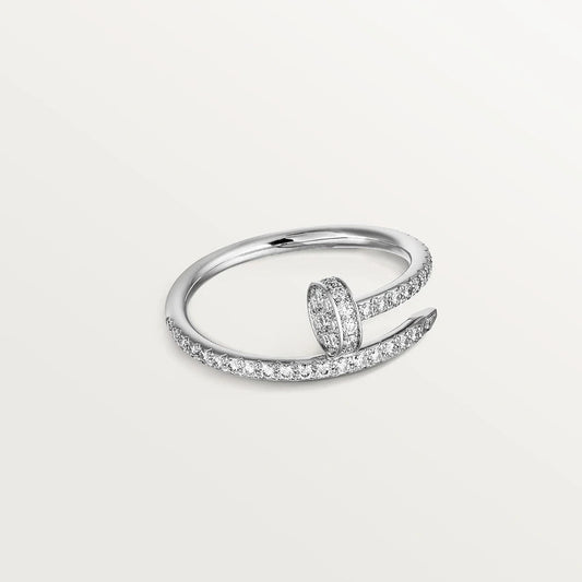 [⭐Haelin Jewelry]JUSTE RING 1.8MM SILVER DIAMONDS