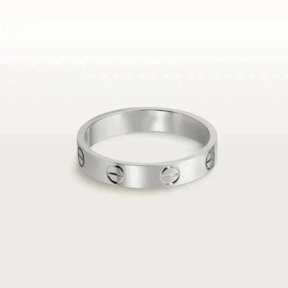 [⭐Haelin Jewelry]LOVE RING 4MM 1 DIAMOND SILVER